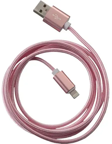 PETER JÄCKEL FASHION 1,5m USB Data Cable Rose für Apple Lightning mit Sync- und Ladefunktion