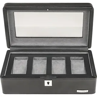 Windrose Uhrenbox WINDROSE "Tempora, 804020.08", schwarz, Aufbewahrungsboxen, Damen, Aufbewahrung, Uhrenkasten, Ø max.40mm, Armbanduhr, Geschenkidee