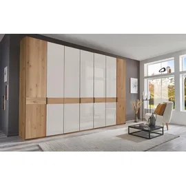 Wiemann Drehtürenschrank Cardiff 344,2 x 236 x 58 cm Braun/Weiß