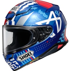 Shoei NXR 2 Diggia Helm, weiss-rot-blau, Größe S für Männer