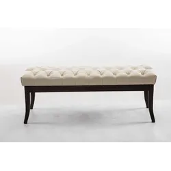 CLP Sitzbank Ramses Kunstleder antik-dunkel creme/120 cm