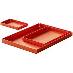 Nichba Design - Tablett, orange (3er-Set)