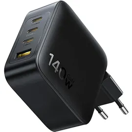 Baseus EnerFill FH11 Netzladegerät 140W Wall Charger 3xUSB-C - Schwarz