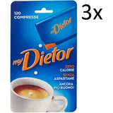 3x My Dietor Compresse Süßstoff  Italienisch 0 kcal 120 Tabletten