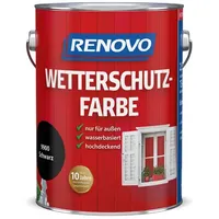 Renovo Wetterschutzfarbe seidenglänzend, schwarz