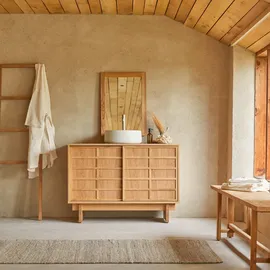 Tikamoon Waschtischunterschrank Miu 115 x 0 x 0 cm Beige