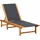 furnicato Sonnenliege 200 x 66 x 0 cm Braun