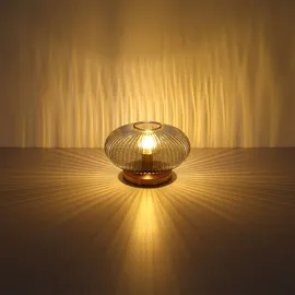 GLOBO Tischlampe Rauchglas 1 St.