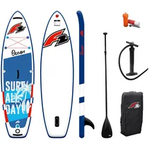 F2 Stand Up Paddle Board 280 x 76 x 15 cm Blau/Weiß