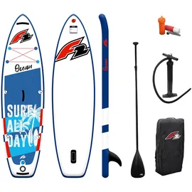 F2 Stand Up Paddle Board 280 x 76 x 15 cm Blau/Weiß