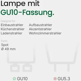 Spectrum LED Leuchtmittel 13265 6W GU10 warmweiß 1 St.