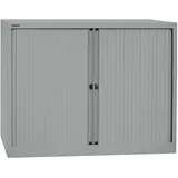 BISLEY Rollladenschrank silber 2 Fachböden 120,0 x 43,0 x 103,0 cm