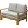 Primaster Loungebett Capri Sonnenliege 141 x 130 x 35 cm Braun