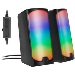 Speedlink TONOS RGB Gaming Stereo Lautsprecher, schwarz