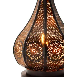 Marrakesch Orient & Mediterran Interior 2er Set Orientalische Laterne Windlicht Garten Deko Ezana schwarz