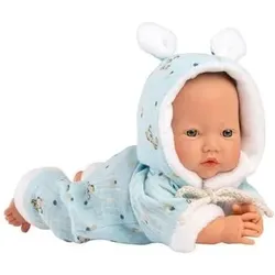 LLORENS 1063305 Babypuppe mit Overall blau 32 cm