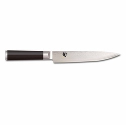 KAI Fleischmesser Shun Fleischmesser 18 cm, Damaszener-Stahl schwarz