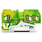 WAGO 279-687 Schutzleiterklemme 4mm Zugfeder Belegung: PE Grün, Gelb