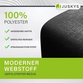 Juskys Polsterbett Paris 120 x 200 cm Grau