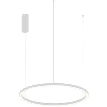 LUCE ambiente Design HOOP 1-flg. 80 cm rund/Aluminium weiß
