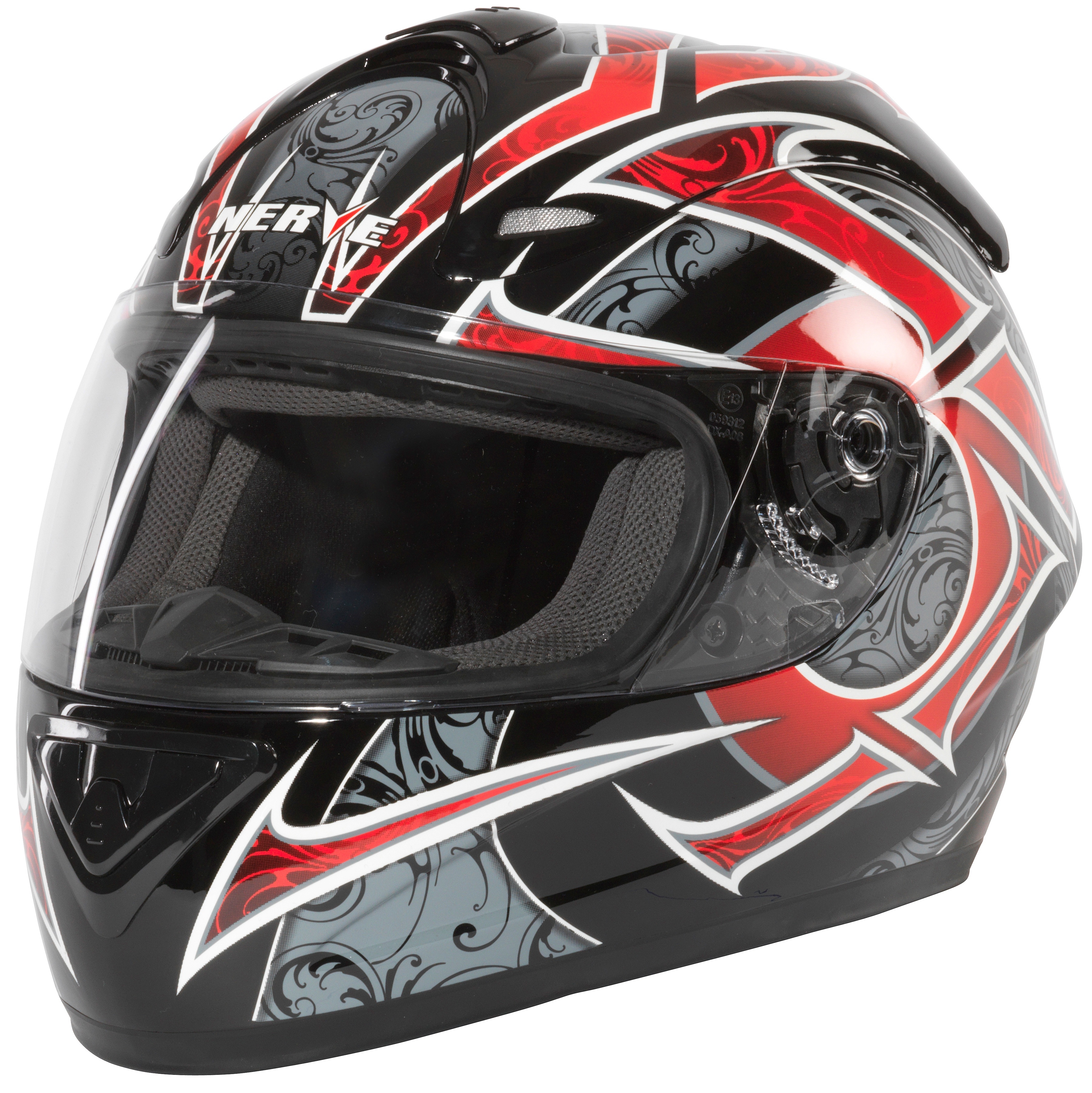 Motorradhelm NERVE "NH2013" Helme Gr. L Kopfumfang: 59cm - 60cm, rot