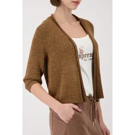 Monari Jacke Stricküberwurf Basic Braun M