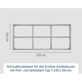 EcoStar Schraubfundament Set Typ 1