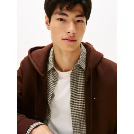 Tommy Hilfiger Tommy Jeans Herren, Hoodie mit bestickten Markenlogo auf Brusthöhe Gr. L, rich Brown, , 69013100-L