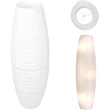 Euyaita Papier Stehlampe Lampenschirm Standleuchte Ersatzschirme Lampenschirm aus Papier Papierschirm Standleuchte Schirm Ersatz Reispapier Stehlampe Lampenschirm für Wohnzimmer Schlafzimmer (110CM)