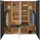 Priess Kleiderschrank 185 x 193 x 55 cm Schwarz