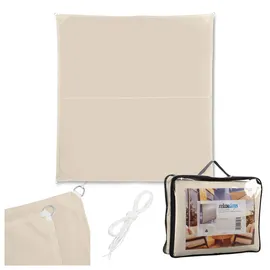Relaxdays Sonnensegel, Polyester, Beige
