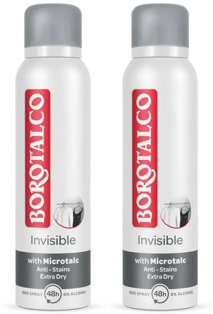 Borotalco Deodorant Onzichtbare Spray 2x150 ml Deodorant