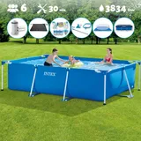 Intex – Schwimmbecken mit rechteckigem Rahmen – 300 x 200 x 75 cm – im Lieferumfang enthalten Accessoire CB97
