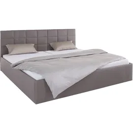 Westfalia Schlafkomfort Polsterbett, grau, B:208cm L:210cm, WESTFALIA SCHLAFKOMFORT, Betten, Polsterbett, inkl. Bettkasten bei Ausführung mit Matratze, in 2 Höhen, Topseller