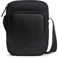 Tommy Hilfiger TH NYLON JAQUARD MINI REPORTER Umhängetasche Kunstleder/Nylon Black