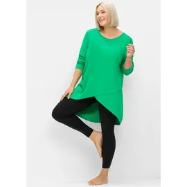 sheego Longshirt Grün 48/50
