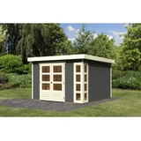 Woodfeeling Kerko 6 3,02 x 2,98 m terragrau