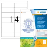 Herma Adressetiketten A4 naturweiß 99,1x38,1 mm 1400 St.