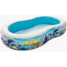 BESTWAY Family Pool Sea Ground Planschbecken 262 x 157 x 46 cm (54118)