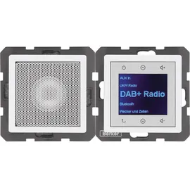 Berker Radio Touch mit Lautsprecher UP DAB+ Q.x polarweiss samt 29806089