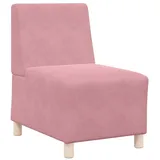 vidaXL Sessel Rosa 55 cm Samt