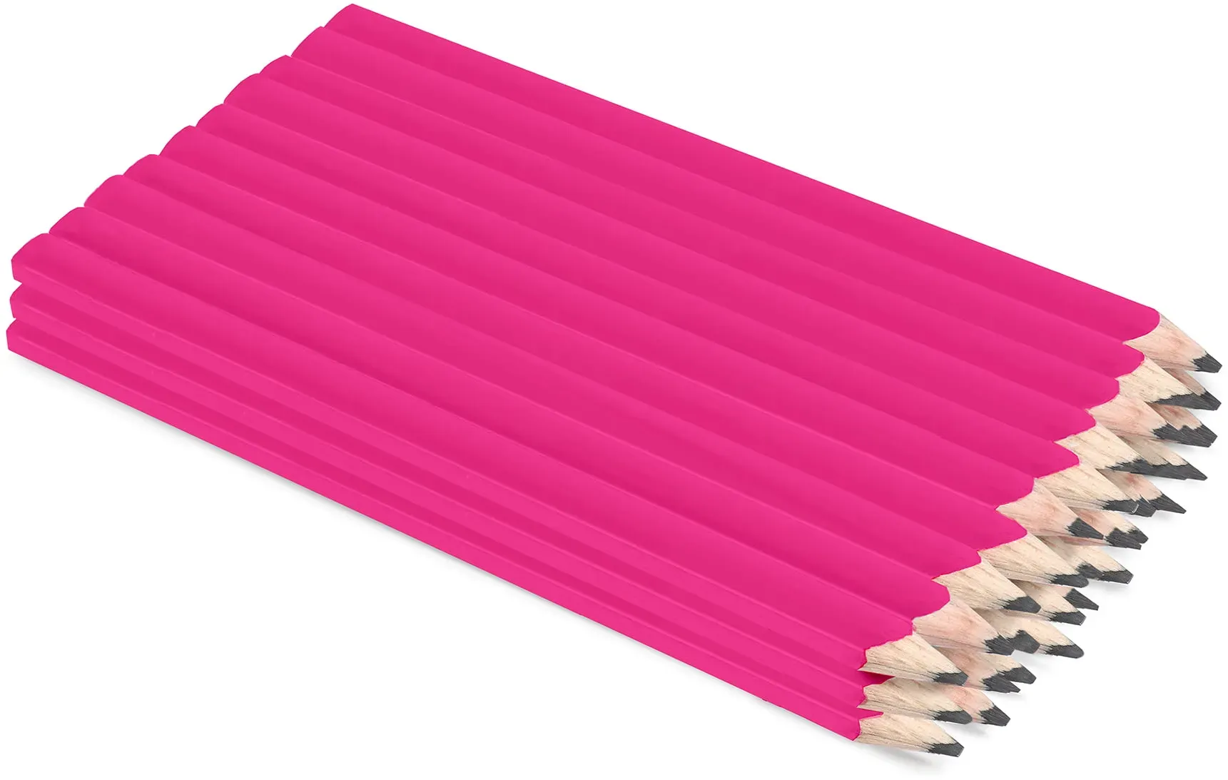 Zolka Zimmermannsbleistifte Rosa, Oval 240 mm, Schwarz HB Mine, 30 Stk.