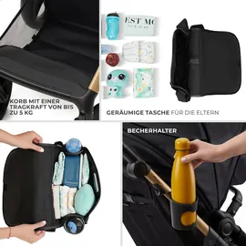 Kinderkraft MOOV 2 4in1 Kombikinderwagen Pure Black