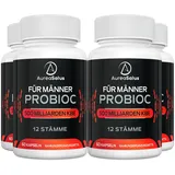 Aureasalus Probiotika für Männer, 500 Milliarden KBE 12 Stämme, für Männer Probioc mit Cranberry, Kurkuma, Goji-Beere,gluten- und milchfrei, 60 Kapseln (60 stück (4er Pack))