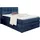 Jockenhöfer Gruppe Boxspringbett Amy, mit Bettkasten und Kaltschaum-Topper, blau
