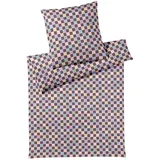 ELEGANTE Scrabble Kariert Lila 155 x 220 cm + 80 x 80 cm