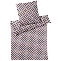 ELEGANTE Scrabble Kariert Lila 155 x 220 cm + 80 x 80 cm