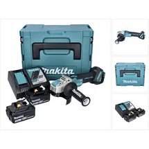 Makita DGA 521 RTX1J inkl. 2 x 5,0 Ah + Ladegerät + Makpac