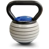 Sport-Thieme Kettlebell Set Vario | Verstellbare Kettlebell mit variablen Gewichtsscheiben: 4-18 kg | Platzsparend, Sicher | Stahl, Kunststoff | Schwarz-Grau-Blau | Markenqualität