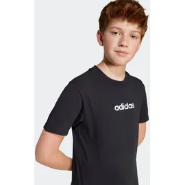 adidas - Kid's Linear TEE 160 - T-Shirt Gr. 140 grau/schwarz